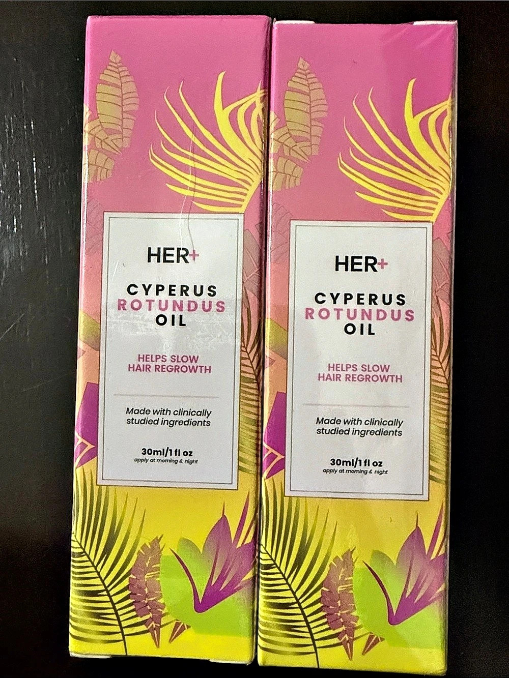 HER+ Cyperus Rotundus Oil + Hair Oil 30 ml 2-Pack NWT